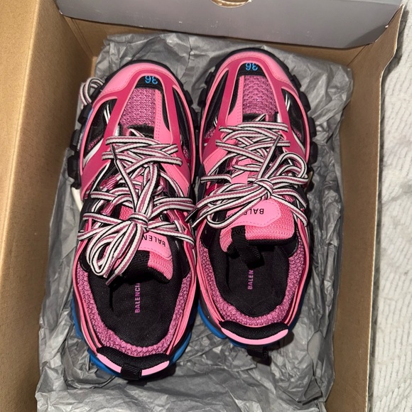 Balenciaga Vibrant Pink and Blue Athletic Shoes - Picture 2 of 2